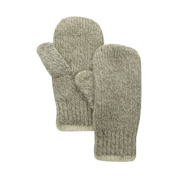 Fox River Double Ragg Mitt, Brown Tweed Large