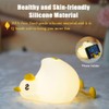 GWALSNTH LED Lying Rich Duck Tapping Lamp, 3 Level Dimmable