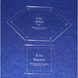 Patchwork of The Crosses 2 Inch -2 pc Template Set - 1/8 Inch