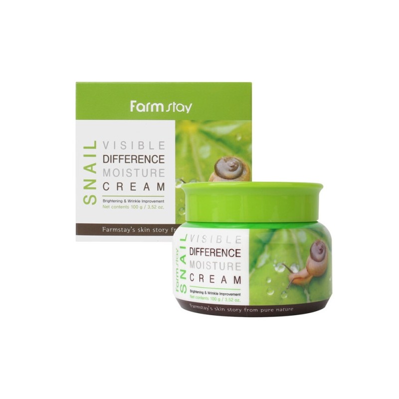 Farmstay Snail Visible Difference Moisture Cream 100g / 팜스테이 스네일