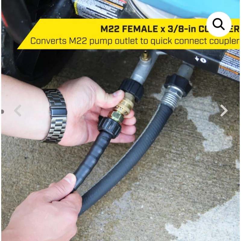 Surface Maxx M22 Female X 3/8-in Coupler Converts M22 Pump