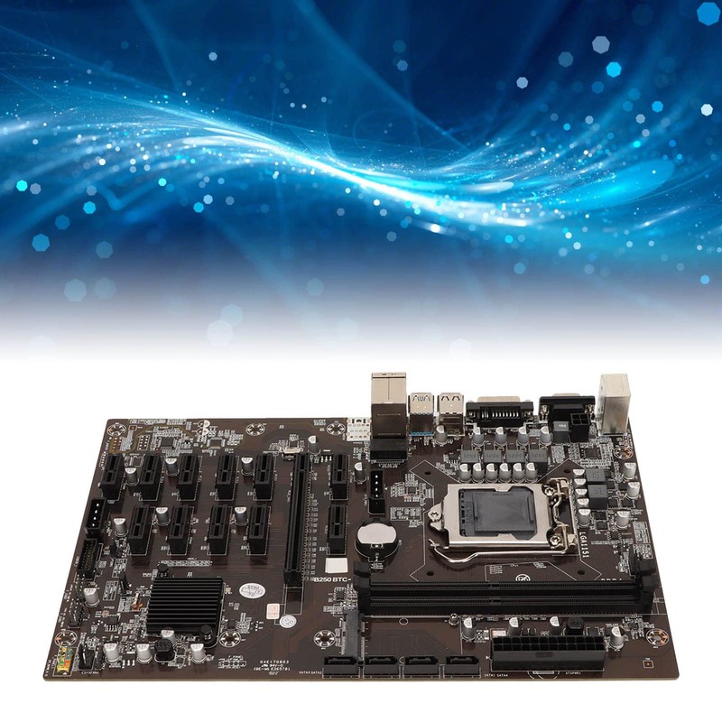 B250 BTC 12P Mining Mainboard, Gaming Motherboard Supports LGA 1151