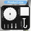 IANFAN 2 Set Ceiling Mosquito Net Hooks, Super Glue Bed