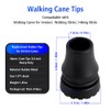 Abnaok 4-Pack Rubber Cane Tips 3/4 Inch Heavy Duty Walking