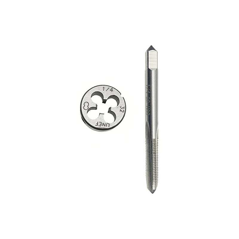 1/4"-32 UNEF Thread Tap & Die Set RH HSS 1/4-40