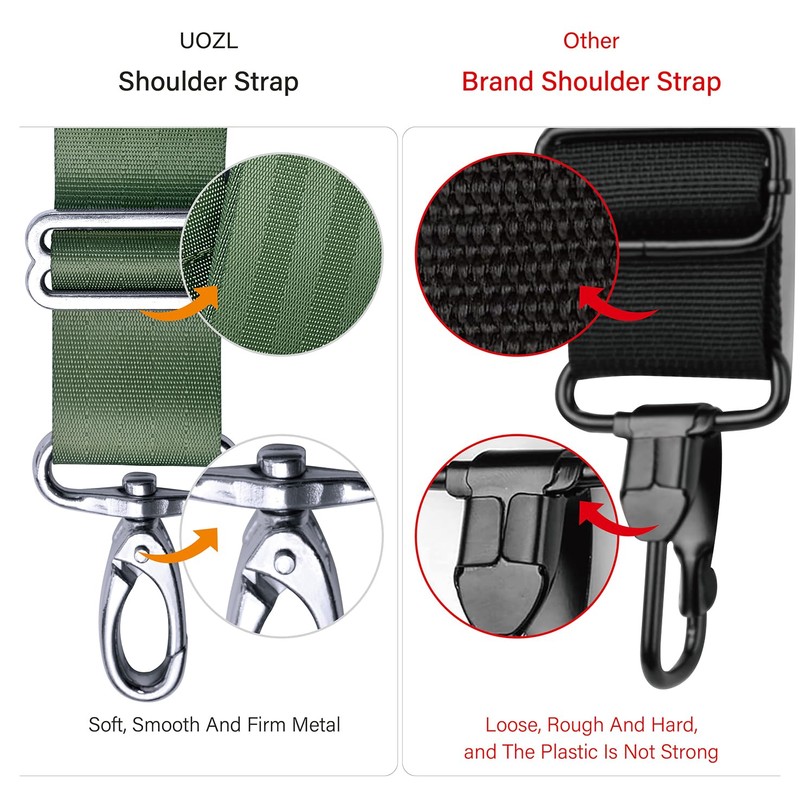 UOZL 59 Inch Shoulder Straps, Soft with Ultra-Thick Fixed Shoulder