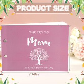 JULEASEL What I Love About Mom, Interactive Love Mom to Fill Out, A Mother Daughter Journal, Perfect Birthday Gifts for Mom & Gifts for Daughter from Mom Love