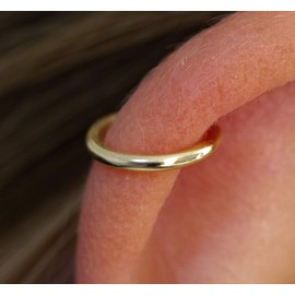 Gold Helix Hoop Earring, Cartilage hoop Tiny Cartilage Ring,Cartilage earring,Tragus earring,Helix ring,piercing earring,Gift for her,single hoop ring