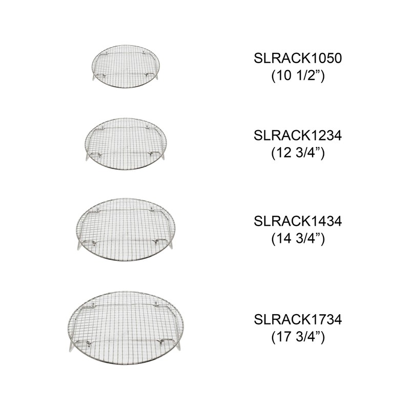 Excellante Nickel Plated Round Cooling/ Steamer Rack, 17-3/4-Inch