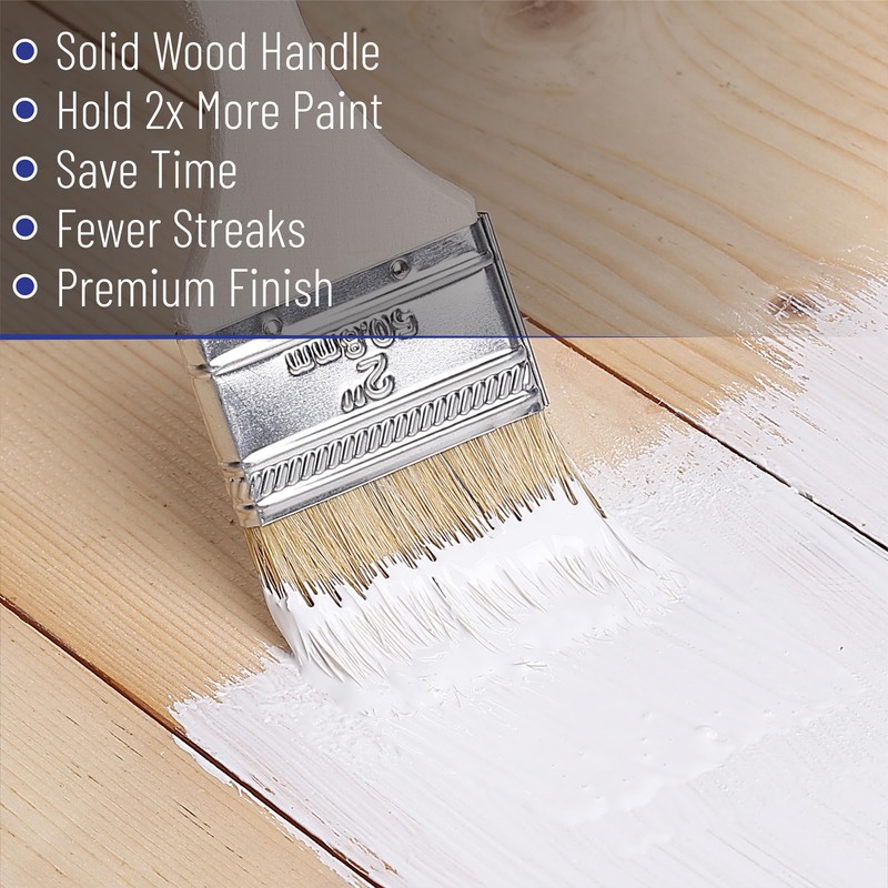 Bates- Natural Bristle Brush Set - Assorted Sizes, 24 Pack,
