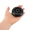 BIUDECO 4pcs Gym Accessory Wheels Plastic Roller Exercise Wheel Replaceable
