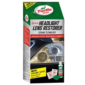 Turtle Wax 51768 Headlight Restorer Kit Headlamp Cleaning Restores Brightness Kit, (Old Version)