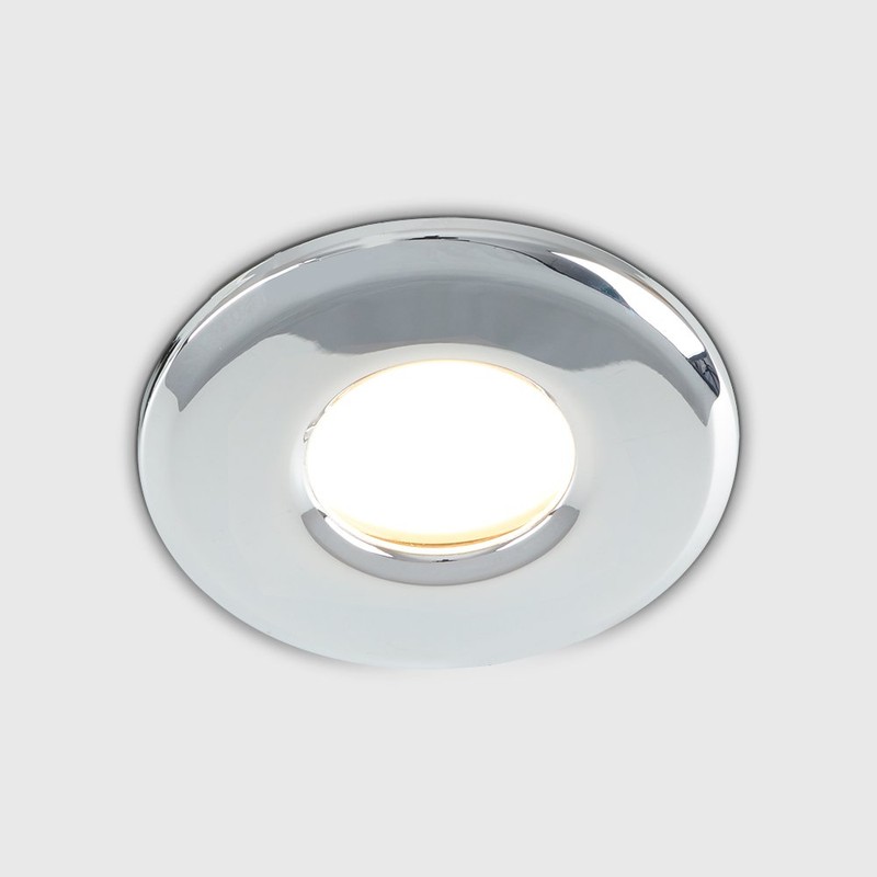 MiniSun | Polished Chrome GU10 Recessed Ceiling Downlight | Bath