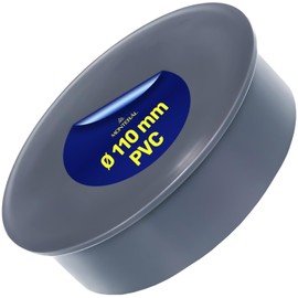 PVC Sleeve Plug Diameter 110 mm for Waste Water Pipes Plugs for PVC Pipe Guarantee 10 Years MONTERAL