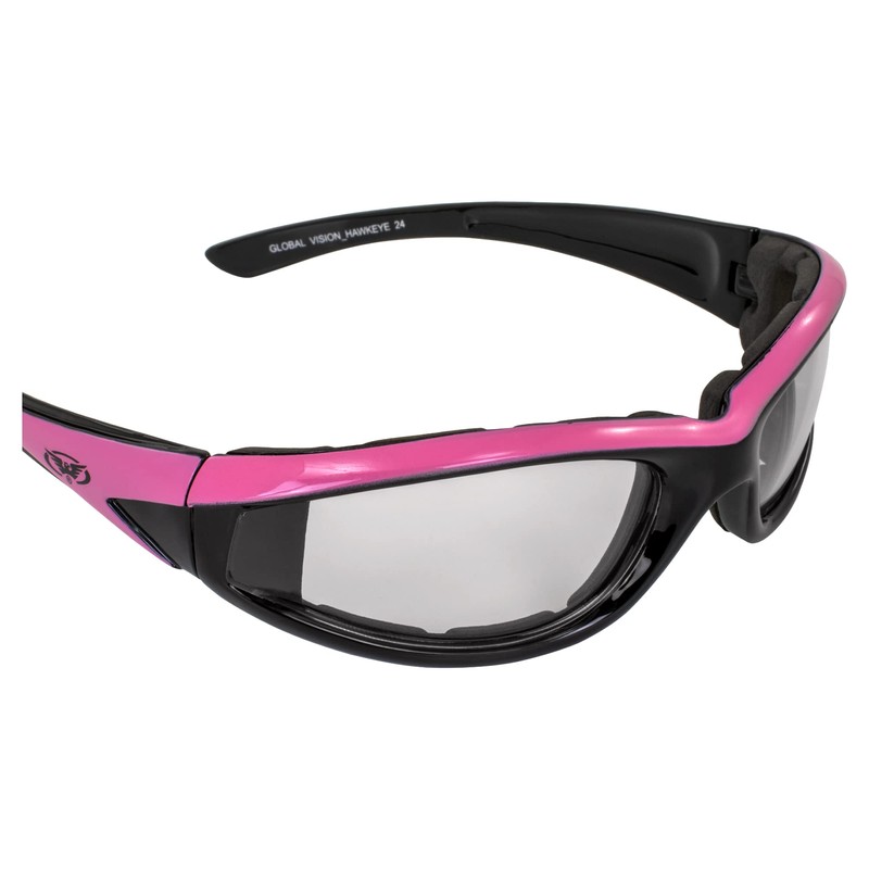 Global Vision Eyewear Hawkeye-24 Padded Riding Glasses with Dual Color