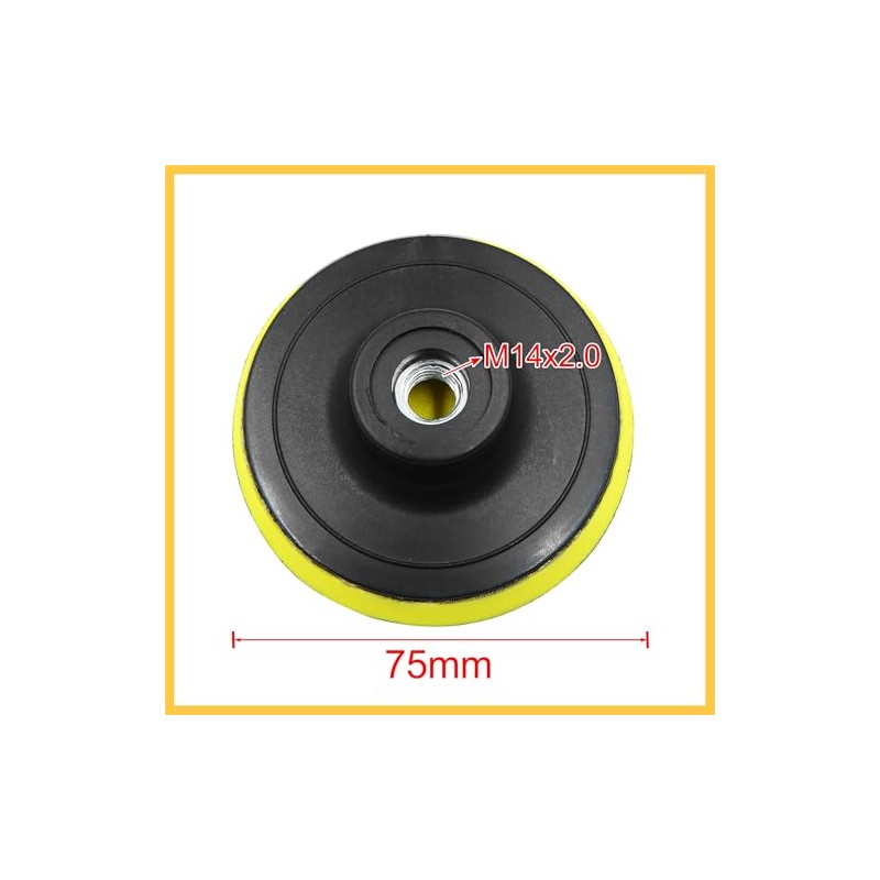 REPAIROCK 2pcs 3" Car Automotive M14x2.0 Pad Backing Plate Polisher