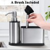 Oriware Kitchen Sink Caddy with Soap Dispenser, Multi-Purpose Liquid Dish