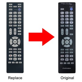 Beyution 290P187A20 Replace Remote Control Fit for Mitsubishi TV/VCR LT-40164 LT-46164 LT-46265 LT-55154 LT-55164 LT-55265 WD-60738 WD-65738 WD-65838 WD-73738 WD-73838 WD-82738 WD-82838