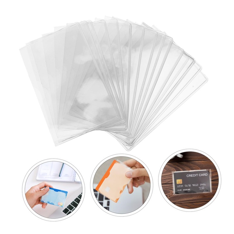CAXUSD 20pcs Clear Card Protector Sleeves Sports Card Protectors for