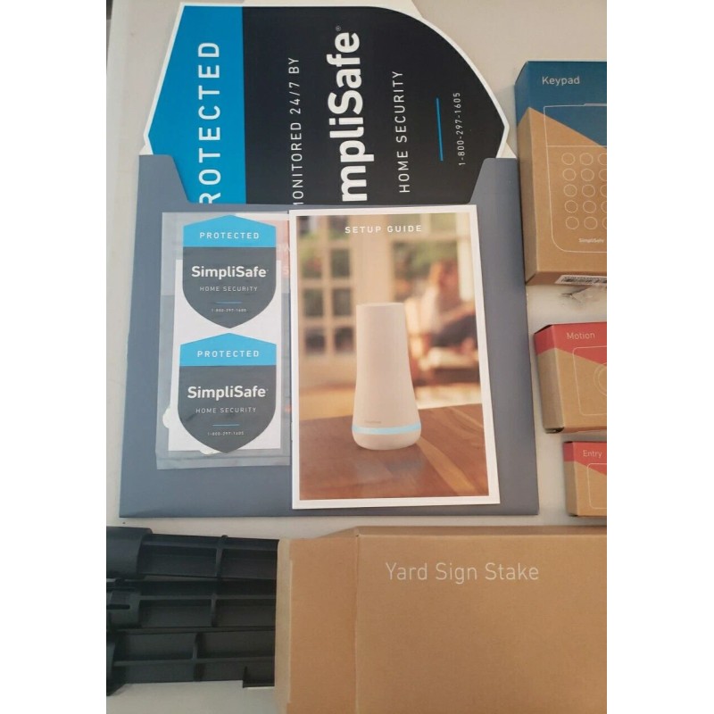 SimpliSafe SIMPLI SAFE HOME INDOOR SECURITY SYSTEM. 4 piece system