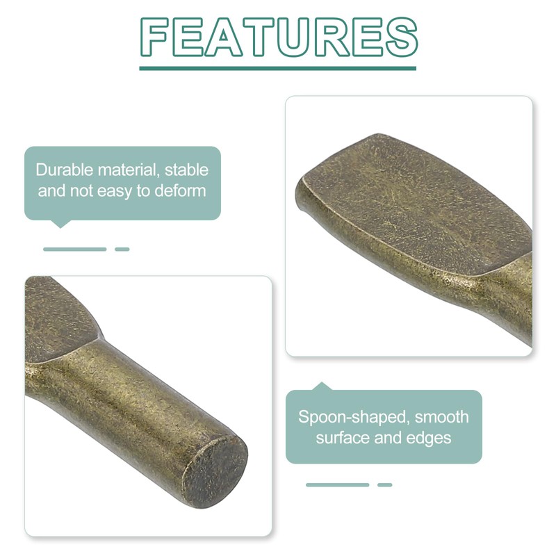 sourcing map 25Pcs Shelf Support Pegs, 6mm Spoon Shape Shelf