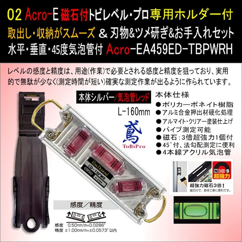 ED-TBPW-RH with Holder for Acro-E Tobi Level Pro EA329