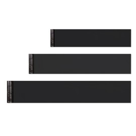 Long Black Poly Mailers 7x24 Inch 20 Pack Envelopes Bag for Unique Items, Self Sealing Waterproof Mailing Shipping Bags