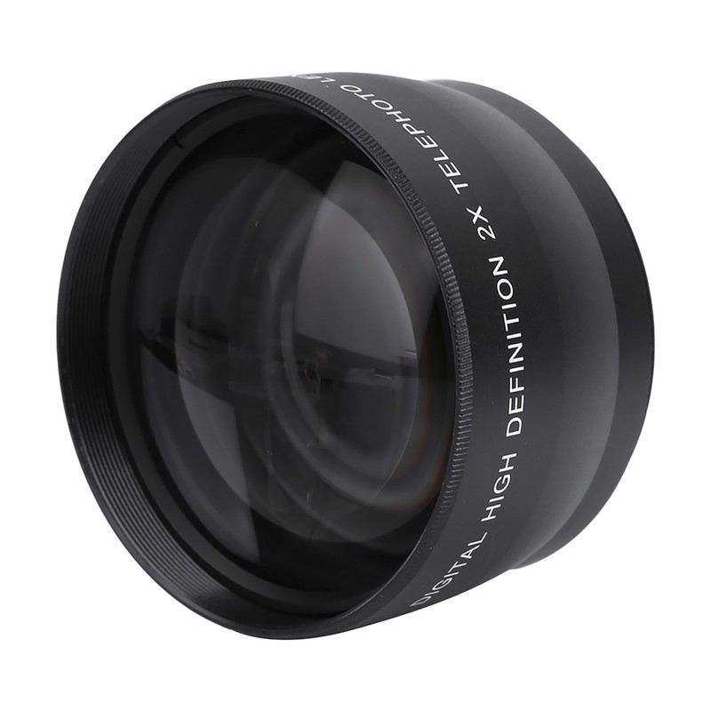 58MM 2X Magnification Universal Teleconverter Telephoto Lens for Cameras Accessory