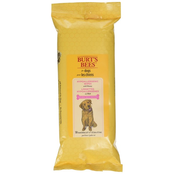 Burt's Bees for Dogs All Natural Hypoallergenic Wipes, 50 count