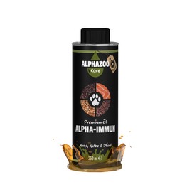 alphazoo Alpha-Immun Premium Immunsystem Futteröl für Hunde, Katzen & Nager 250ml I Mit Omega-3 Fettsäuren I Natürliches Öl für besseres Wohlbefinden