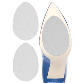 Dr. Shoesert Non-Slip Shoes Pads Adhesive Shoe Sole Protectors, High Heels Anti-Slip Shoe Grips (White - 2 Pieces)