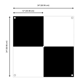 UAV Ground Control Points (GCPs)/Aerial Targets for Aerial Mapping & Surveying (6 Pack) with Center Eyelets