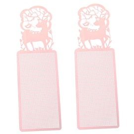 Operitacx 2pcs Beginner-Friendly Cross Stitch Mesh Canvas Sheets DIY Embroidery Mesh for Embroidery Metal Canvas for Crafting Bookmarks and Pendants