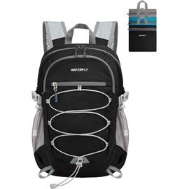 WATERFLY - Mochila pequeña y ligera, plegable, de 15 litros, para senderismo, viajes, para mujeres y hombres
