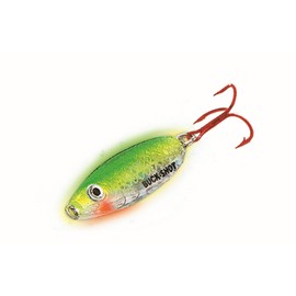 Northland Buck Shot Rattle Spoon (1/4-Ounce, Glow Perch)
