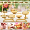 ELIMTEC ELIMTEC Gold Cake Stand Metal Dessert Table Display Set