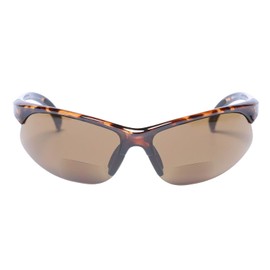 JuicyOrange Mens Sunglasses with Bifocal Reading Lens Half Rim Sports Fashion (Tortoise, 2.5)