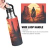 Sunset Cowboy Horse Water Bottle Kids Insulated Sports Vacuum Stainless