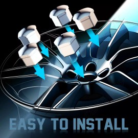 CHUSYYRAY 20PCS  21mm Car Wheel Lug Nut Cover Bolt Protector Hub Screw Cap Trims Universal