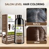Farndu Light Brown Hair Dye Shampoo for Women Men, Instant