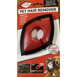 Fur Shark Pet Hair Remover 4 Way Brush System-Brand New-SHIPS N 24 HOURS