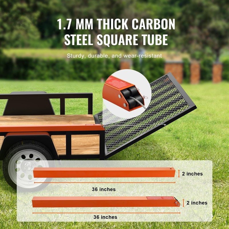 VEVOR Trailer Tailgate Lift Assist, Max 180 lbs Load Capacity,