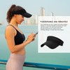 2 Pieces Empty Top Hat, Women's Ponytail Baseball Cap, Visor