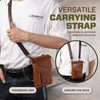 Hengwin Genuine Leather Small Crossbody Bag for Men Women, Cellphone
