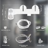 Hibbent Bidet Attachment for Toilet, Hot and Cold Water Spray