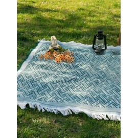 Haojiaho Leisure Sheet, Picnic Sheet, 70.9 x 70.9 inches (180 x 180 cm), For 3-5 People, Scandinavian INS Photo, Picnic Mat, Lace Cloth Design, Excursions, Sports Festivals, Cherry Blossom Viewing,