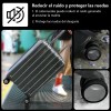 Fundas Silicona Luvan 8 Piezas Negro para Ruedas de Maleta