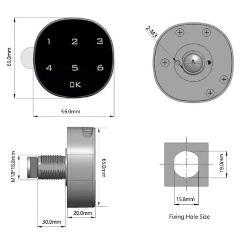 Digital Password Safe Lock, Advanced Digital Electronic Password Coded Lock,
