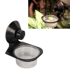 Gecko Feeding Bowl Reptile Food and Water Cup Crested Gecko Feeding Ledge Multi-Purpose Reptile Food Water Feeding Bowl for Lizard Leopard Geckos and Other Small Pets (Double Bowl)