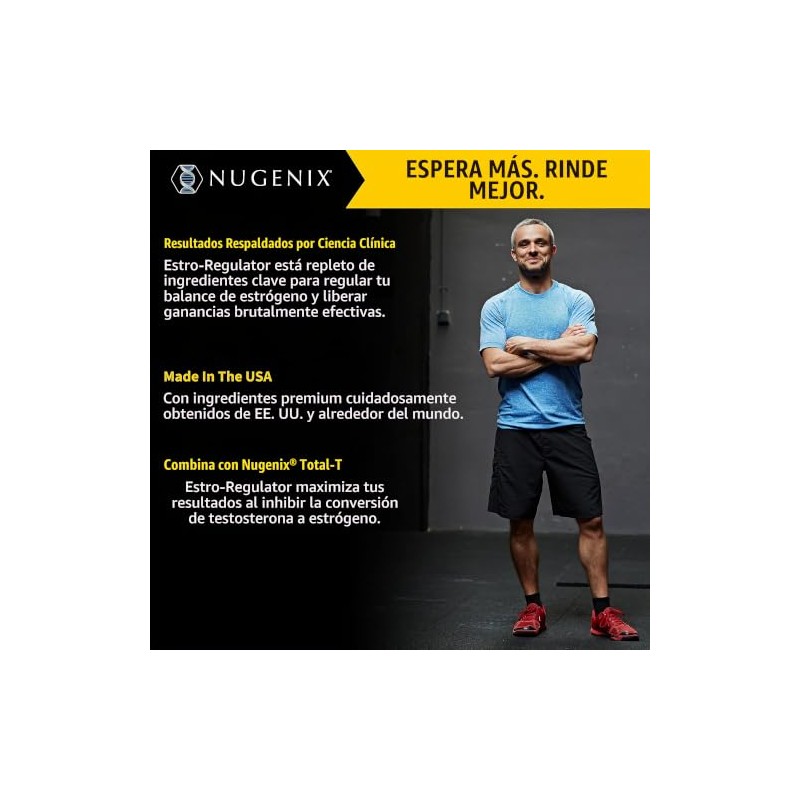Nugenix Estro-Regulator – Potente bloqueador de estrógeno para hombres, estimulador